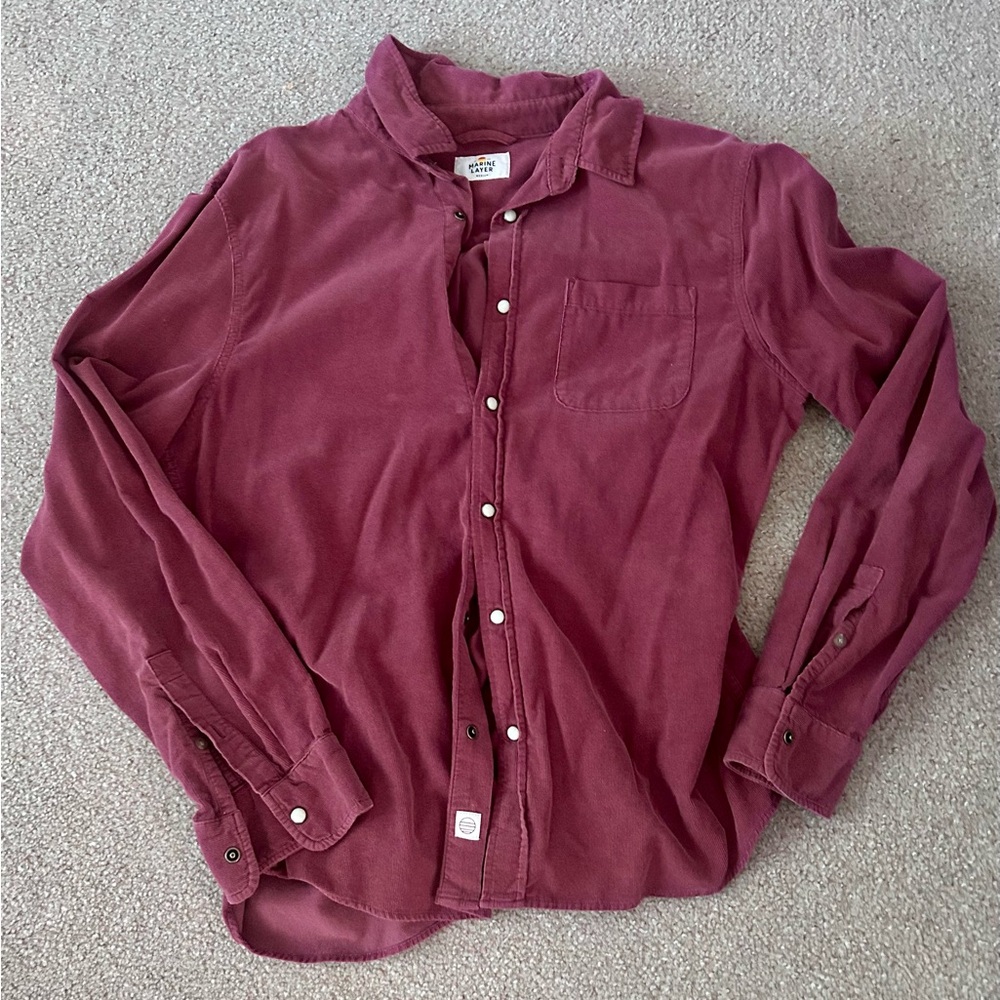 Marine Layer lightweight corduroy shirt